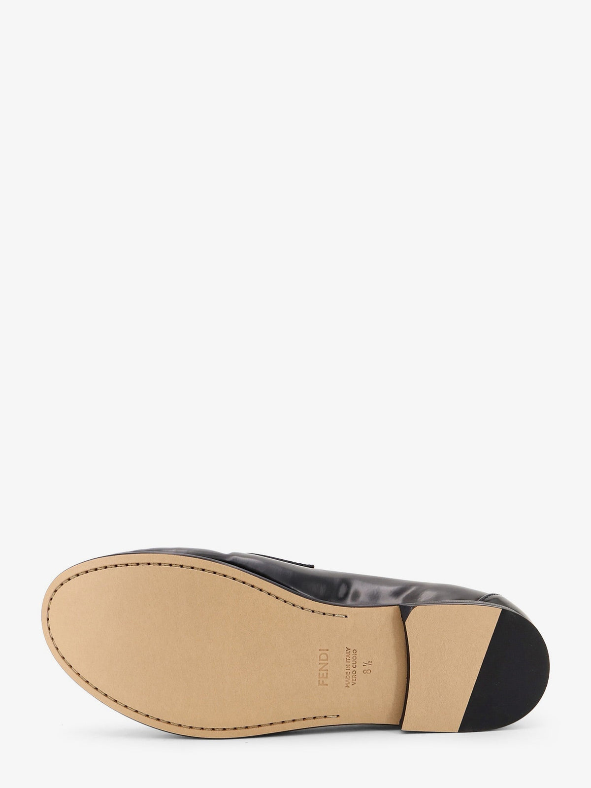 Fendi Leather Scrunch loafers - Nero