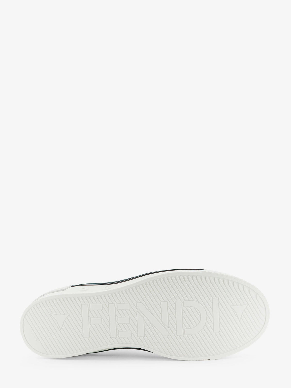 Fendi Fender leather sneakers - White