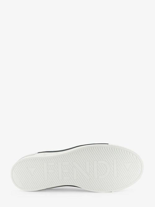 Fendi Fender leather sneakers - White