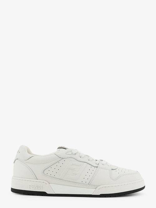 Fendi Match leather sneakers with FF monogram - White
