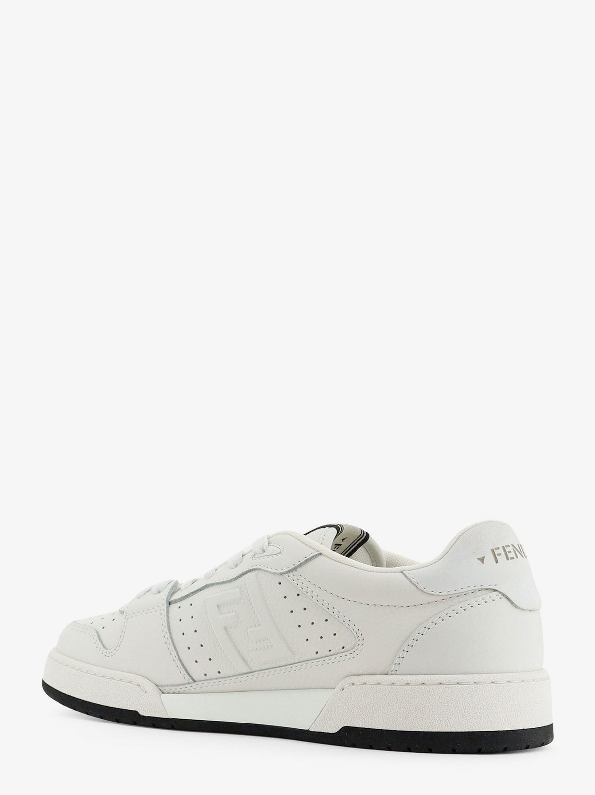Fendi Match leather sneakers with FF monogram - White