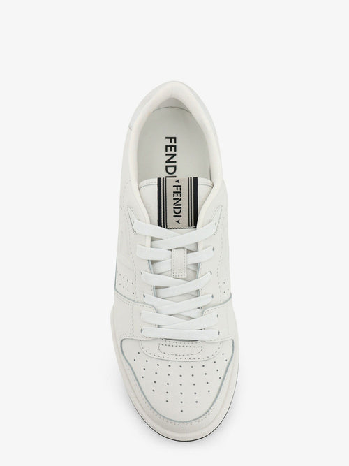 Fendi Match leather sneakers with FF monogram - White