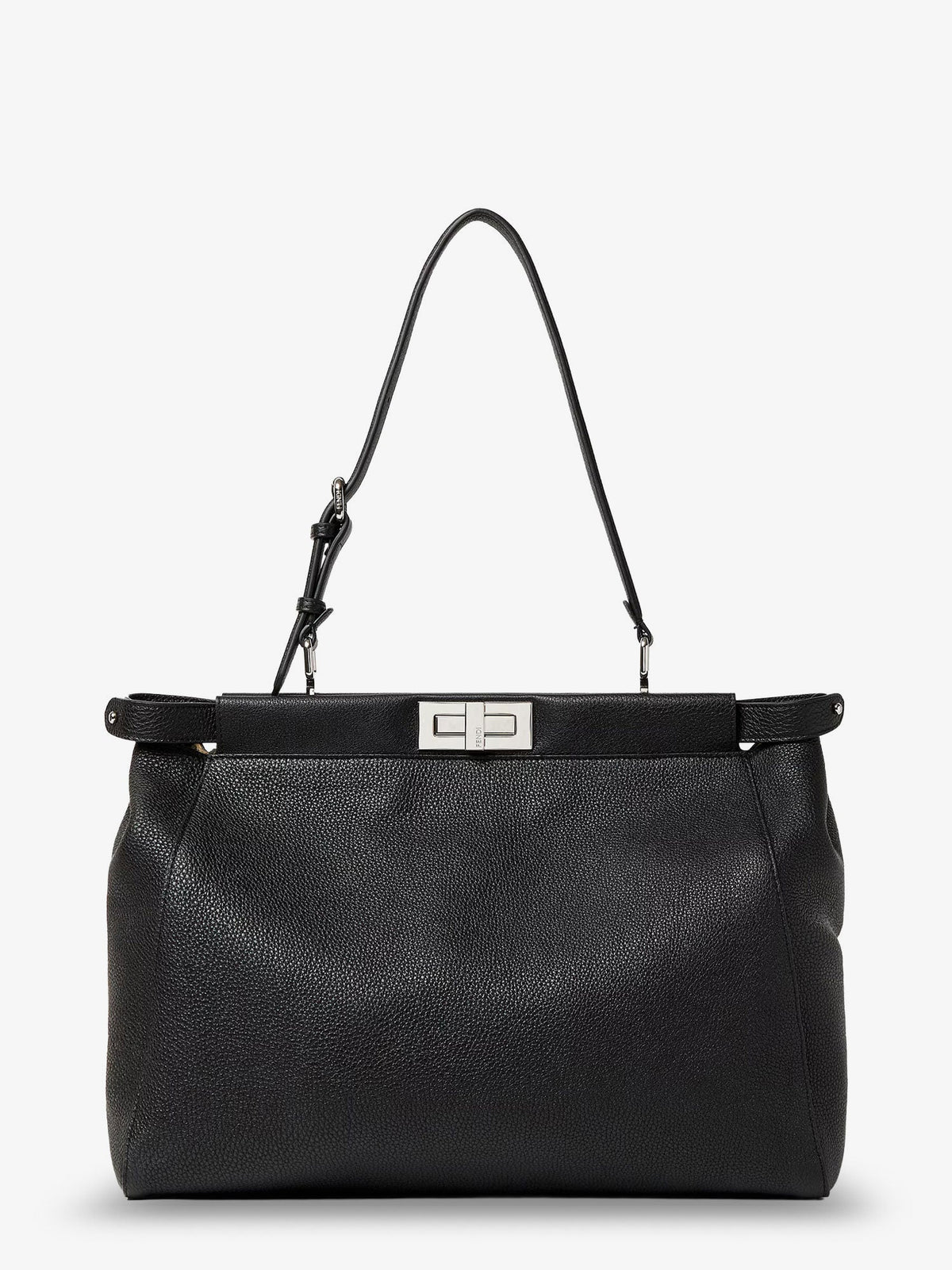Fendi My Peekaboo Large leather Crossbody bag - Neromoro