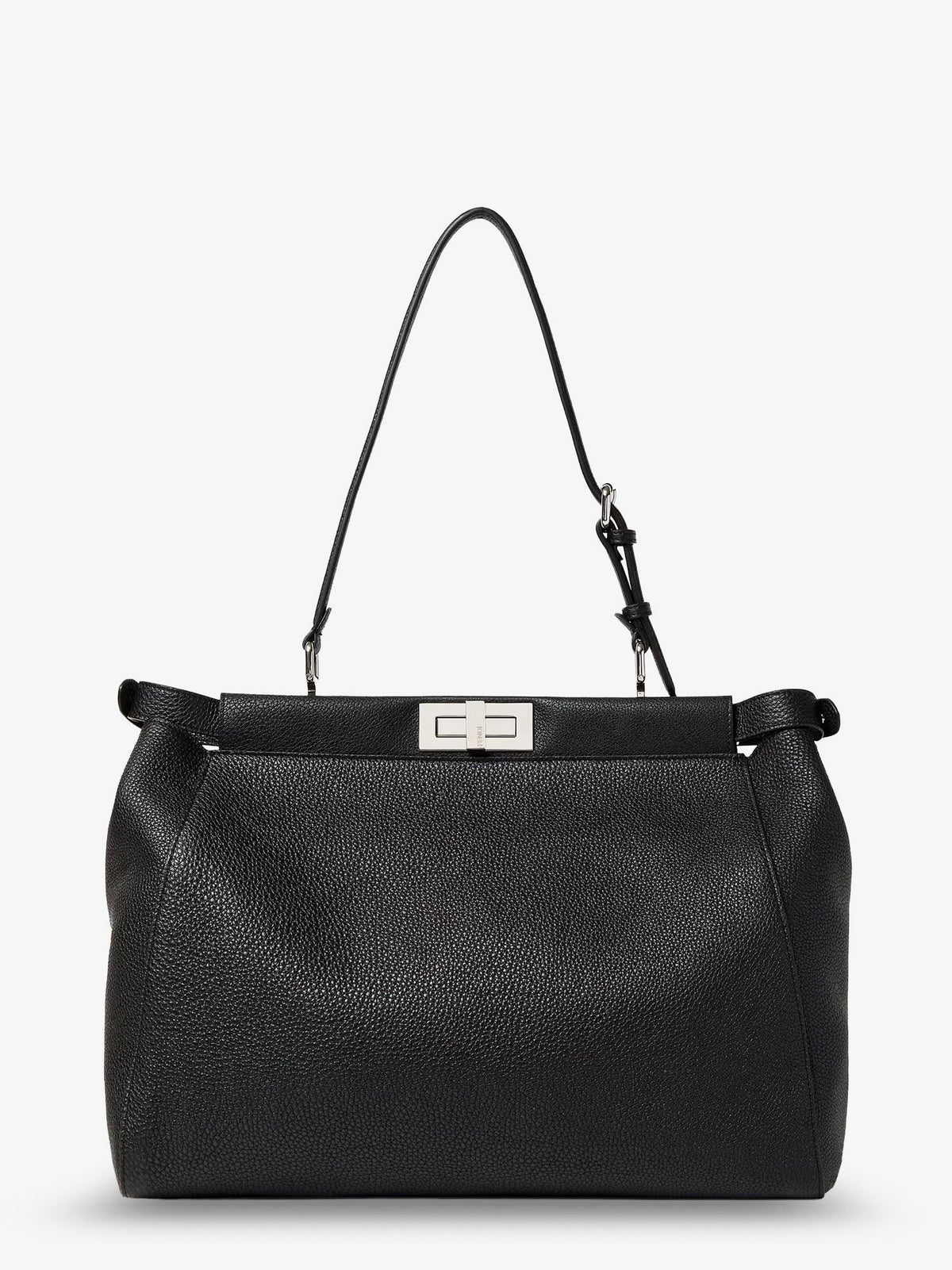 Fendi My Peekaboo Large leather Crossbody bag - Neromoro