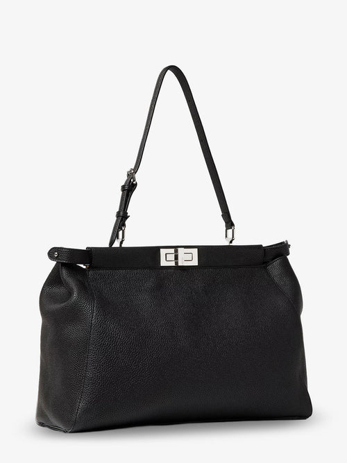 Fendi My Peekaboo Large leather Crossbody bag - Neromoro