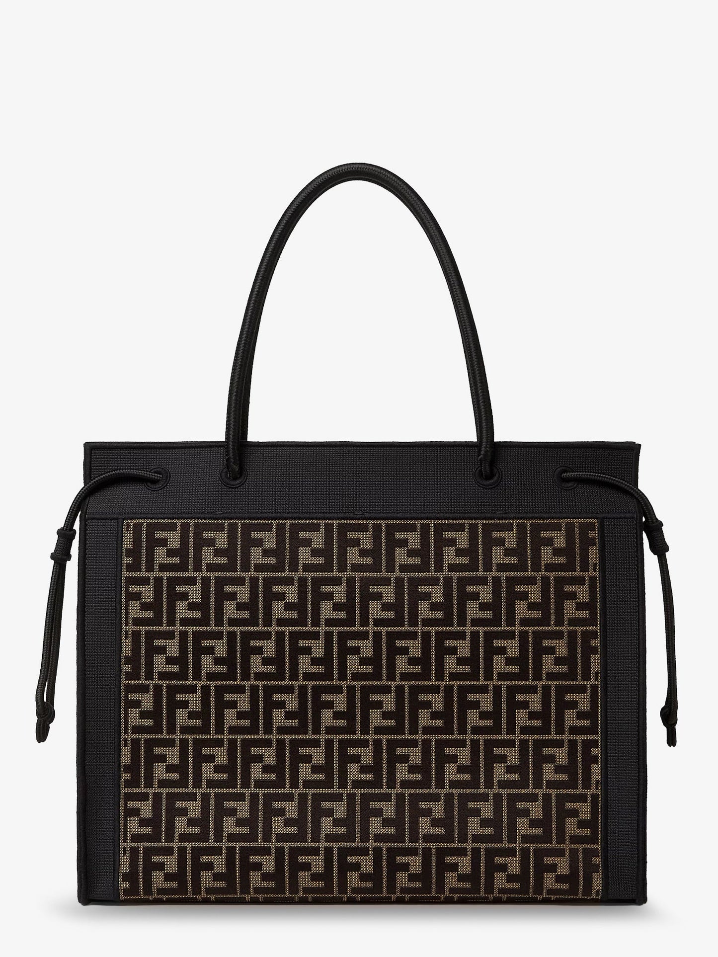 FENDI - Magic Shopper bag in FF fabric with embroidered logo on the front