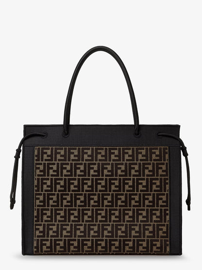 FENDI - Magic Shopper bag in FF fabric with embroidered logo on the front