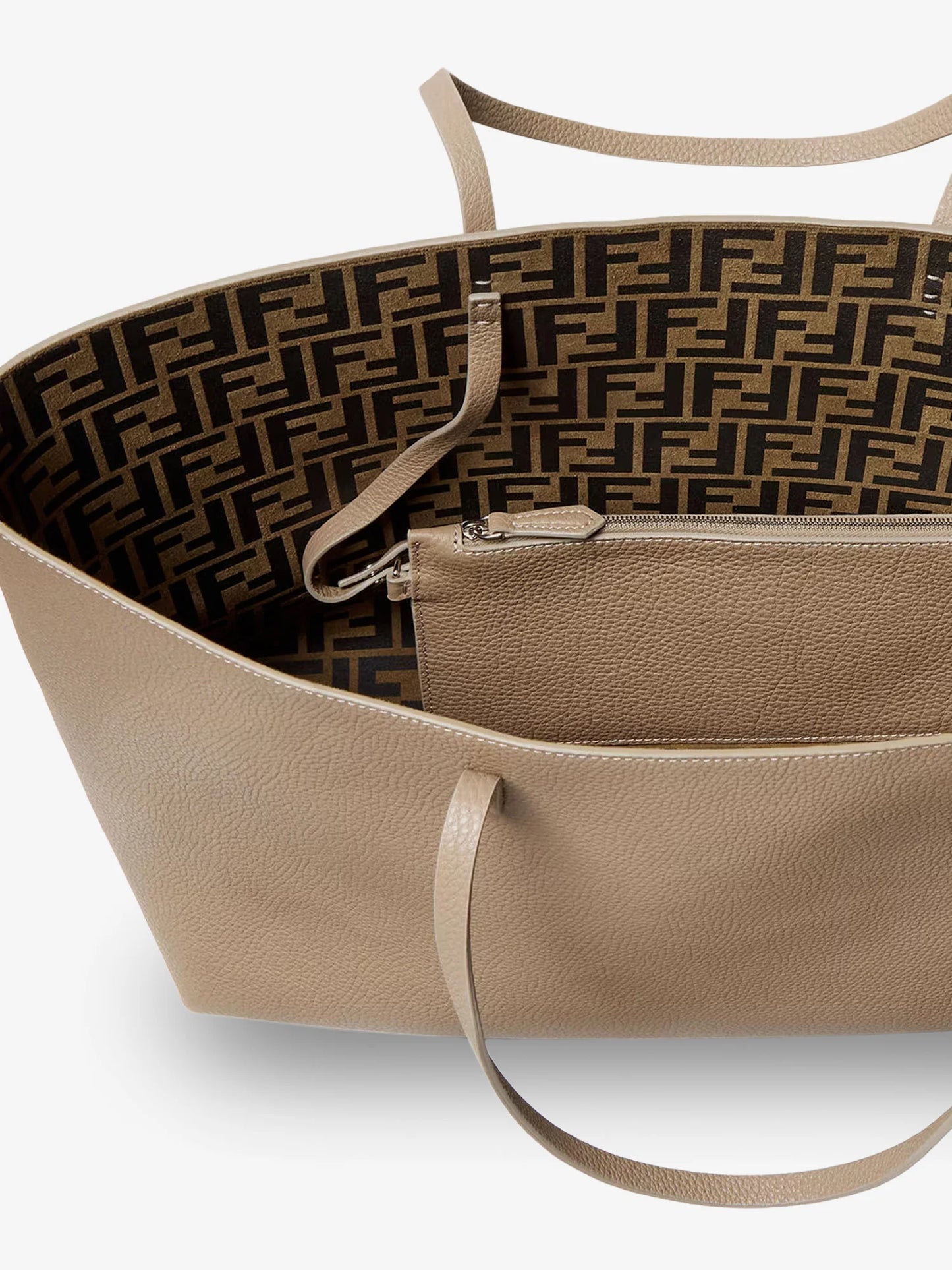 FENDI - Roll Medium Leather Shopping Bag