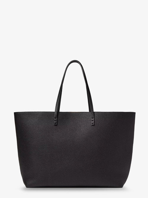 Fendi Roll Large Roman Leather Shopper - Black / Brown
