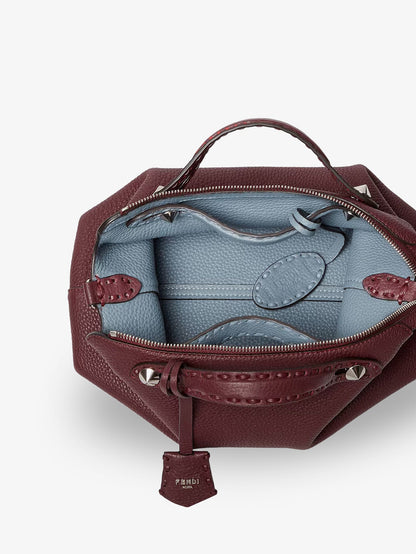 Fendi By The Way Medium leather crossbody bag - Bordeau