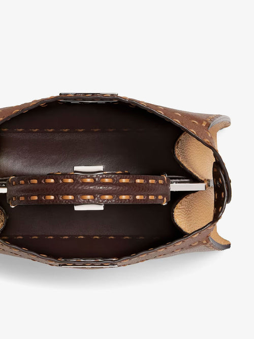 Fendi Peekaboo IseeU Small leather shoulder bag with Selleria macro stitching - Giand+Marr+Capp+P