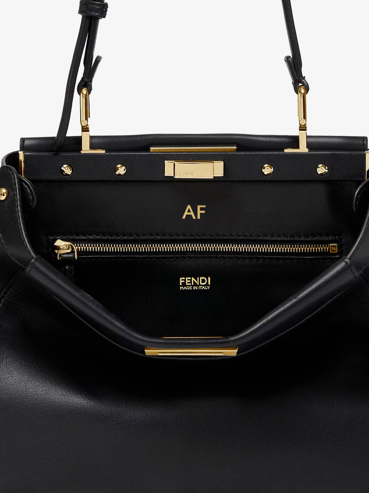 Fendi My Peekaboo Small leather shoulder bag - Nero