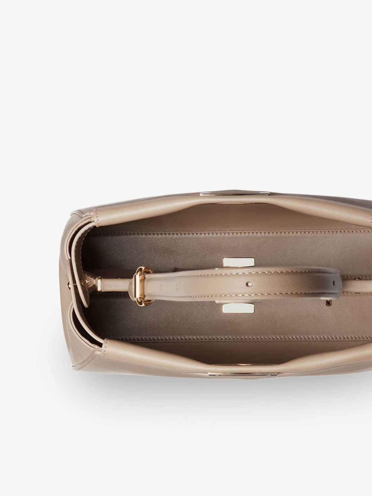 Fendi My Peekanno Small leather shoulder bag - Tortora
