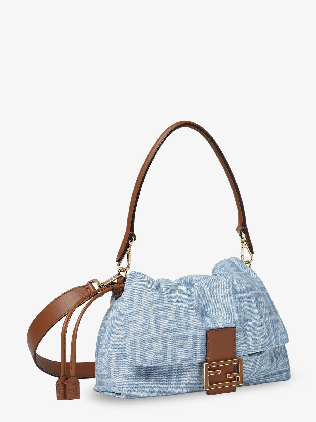 Fendi Mamma Baguette Light Denim crossbody bag - Denim Ch+Sellier+Os