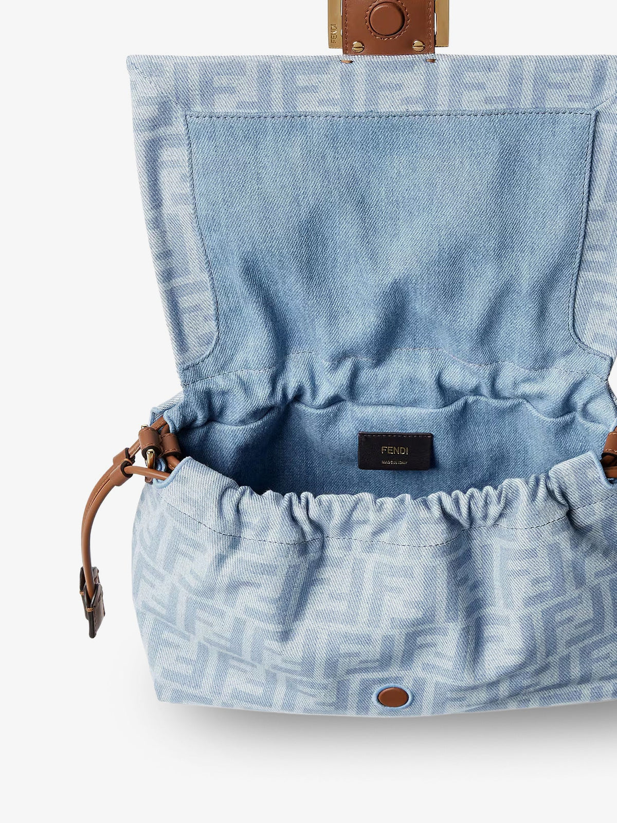 Fendi Mamma Baguette Light Denim crossbody bag - Denim Ch+Sellier+Os