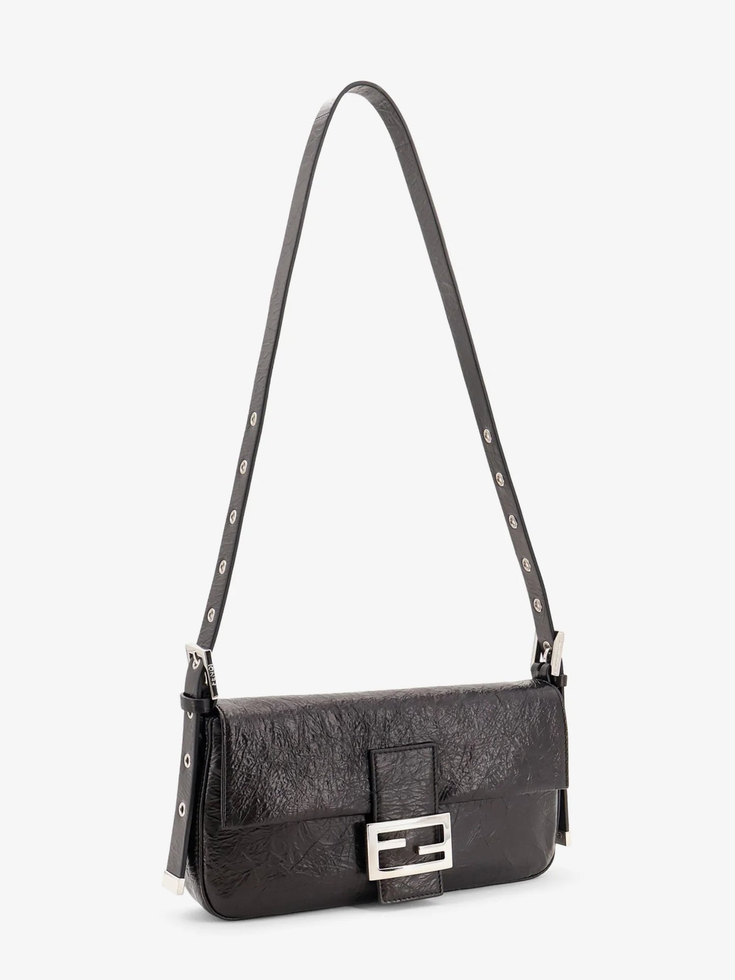 FENDI - Baguette vintage-effect leather shoulder bag
