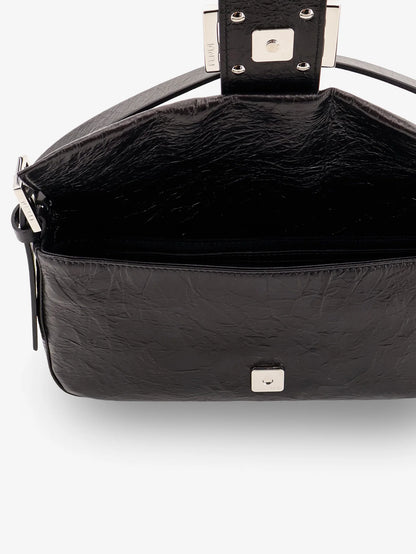 FENDI - Baguette vintage-effect leather shoulder bag
