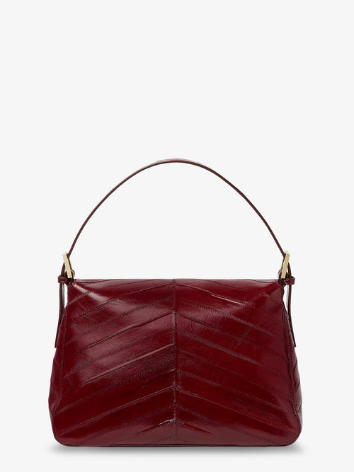 Fendi Flap 26325 missina leather shoulder bag - Burgundy