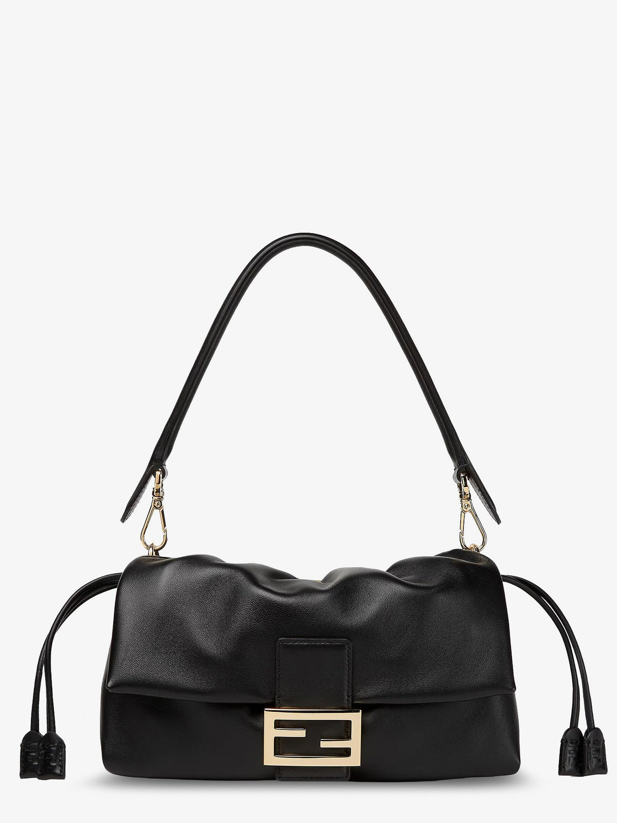 Fendi Baguette Soft Medium leather shoulder bag - Nero