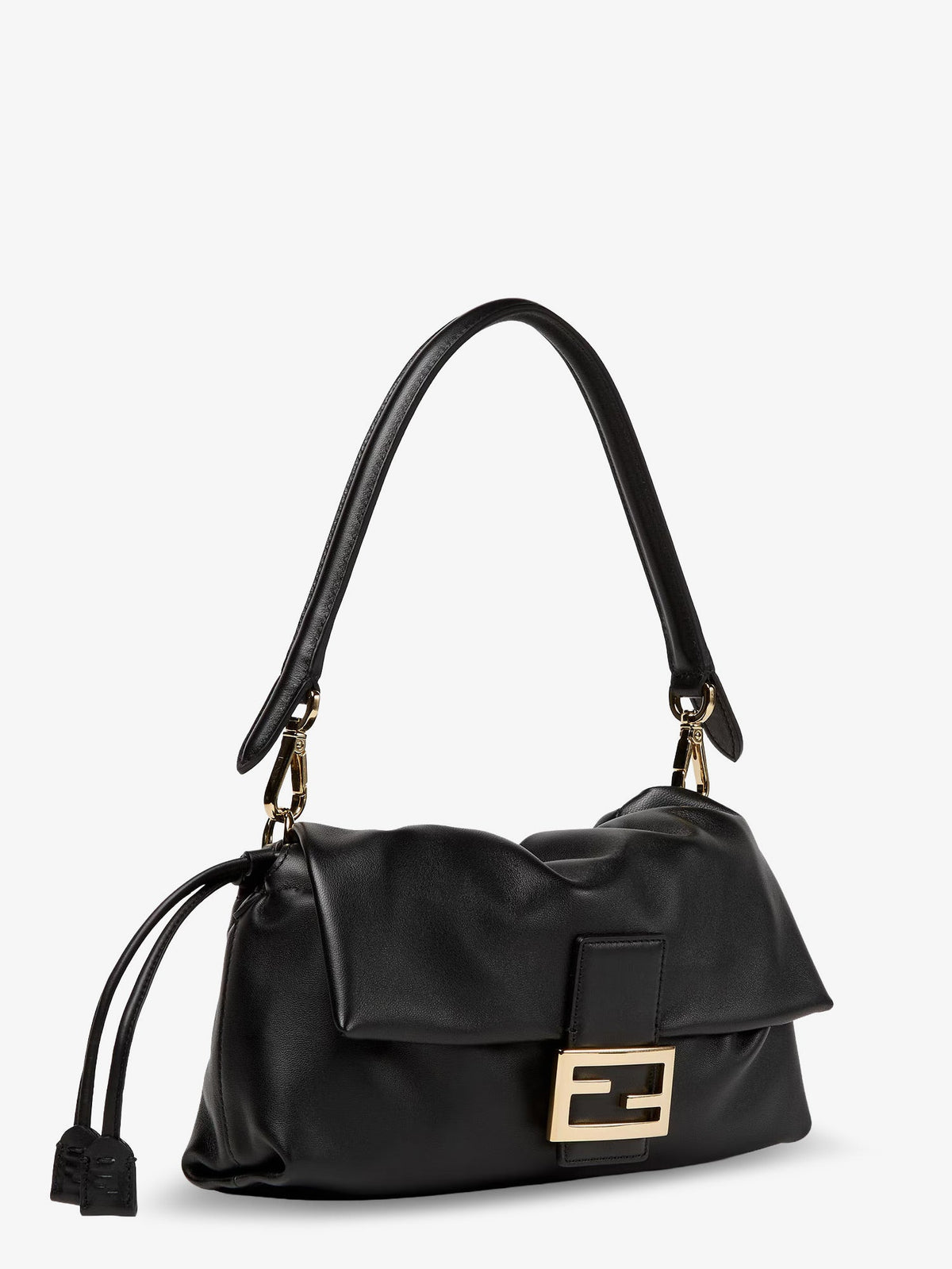 Fendi Baguette Soft Medium leather shoulder bag - Nero