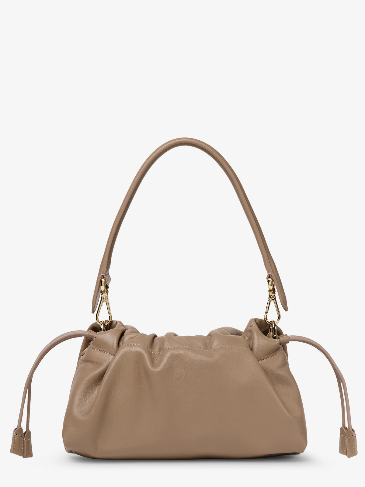 Fendi Baguette Soft Medium Leather Shoulder Bag - Tortora