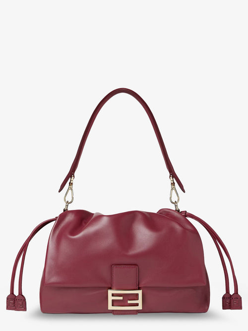 Fendi Large Soft Leather Baguette Bag - Rossoscuro