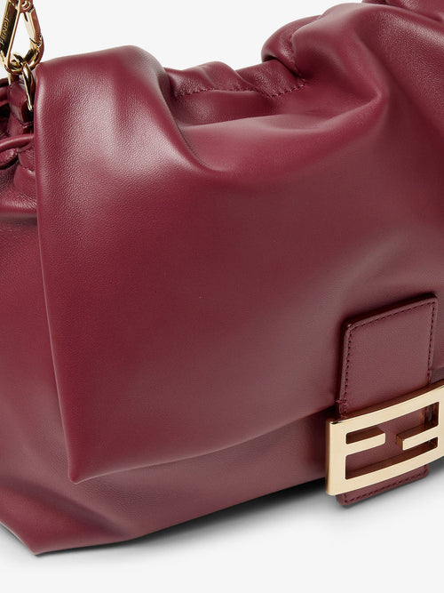 Fendi Large Soft Leather Baguette Bag - Rossoscuro