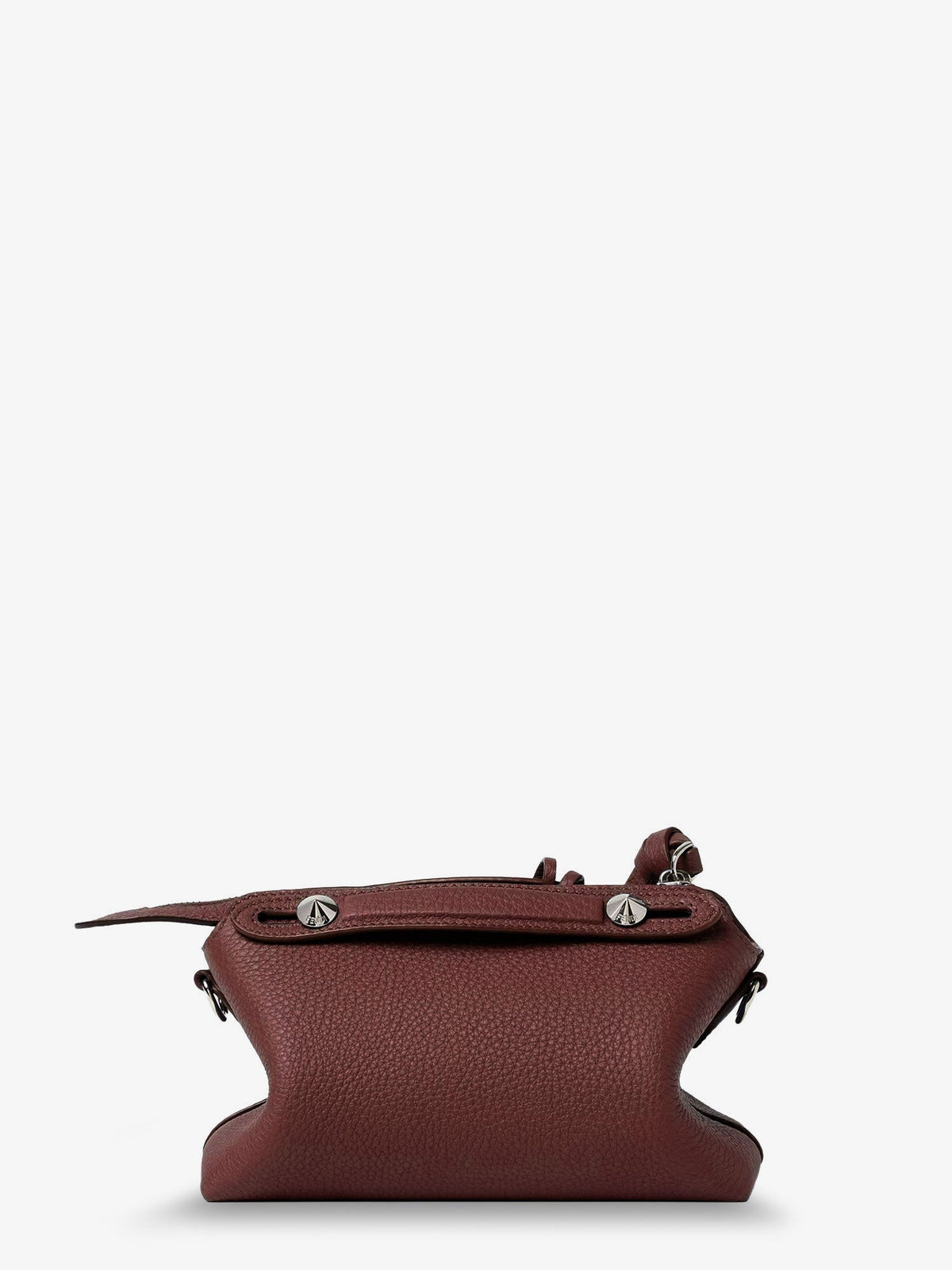 Fendi By The Way Hammered Leather Handbag - Bordeaux
