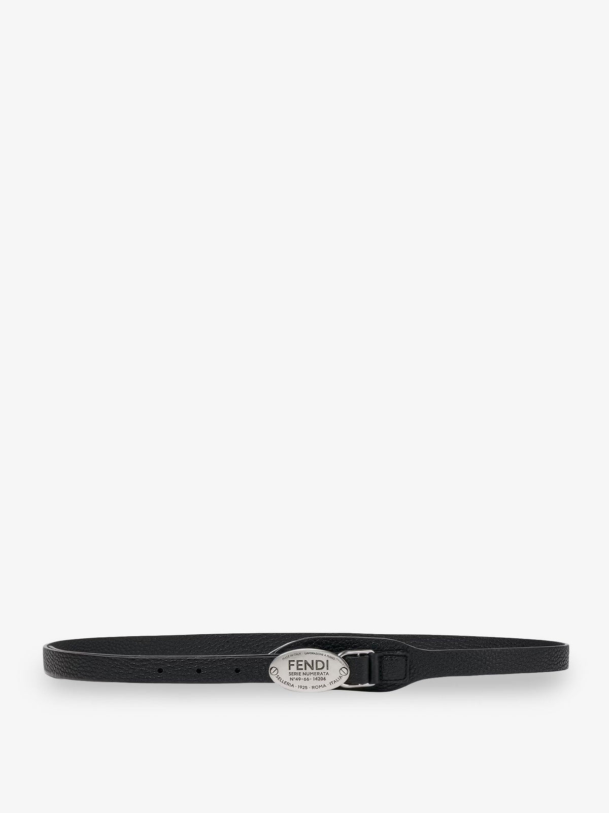 Fendi Fendi Selleria Cuoio Romano leather belt - Black