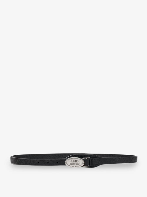 Fendi Fendi Selleria Cuoio Romano leather belt - Black