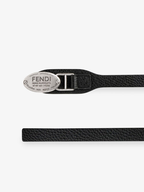 Fendi Fendi Selleria Cuoio Romano leather belt - Black