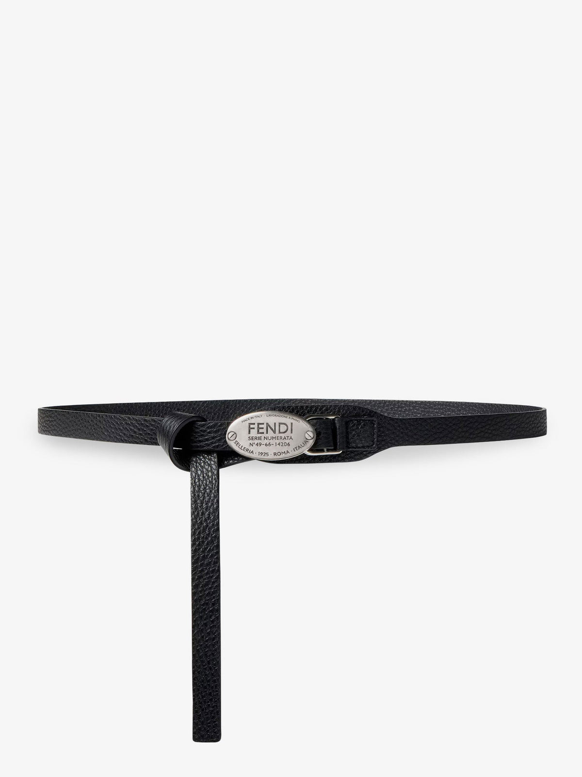 Fendi Fendi Selleria Cuoio Romano leather belt - Black