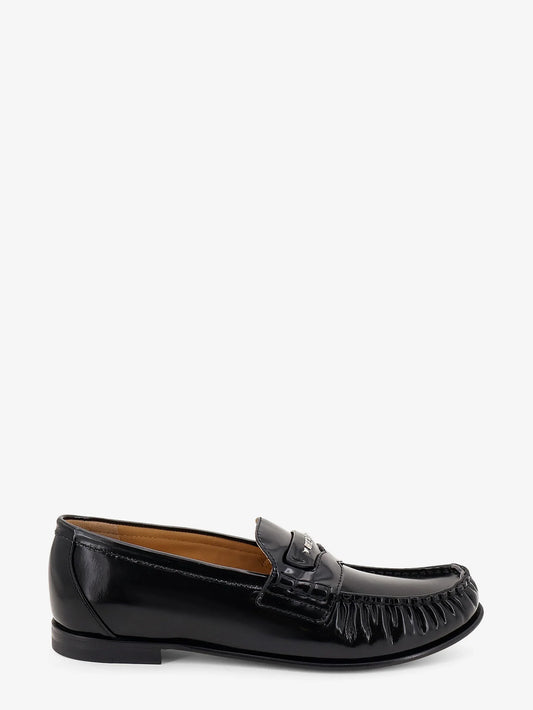 Fendi Leather Scrunch Loafers