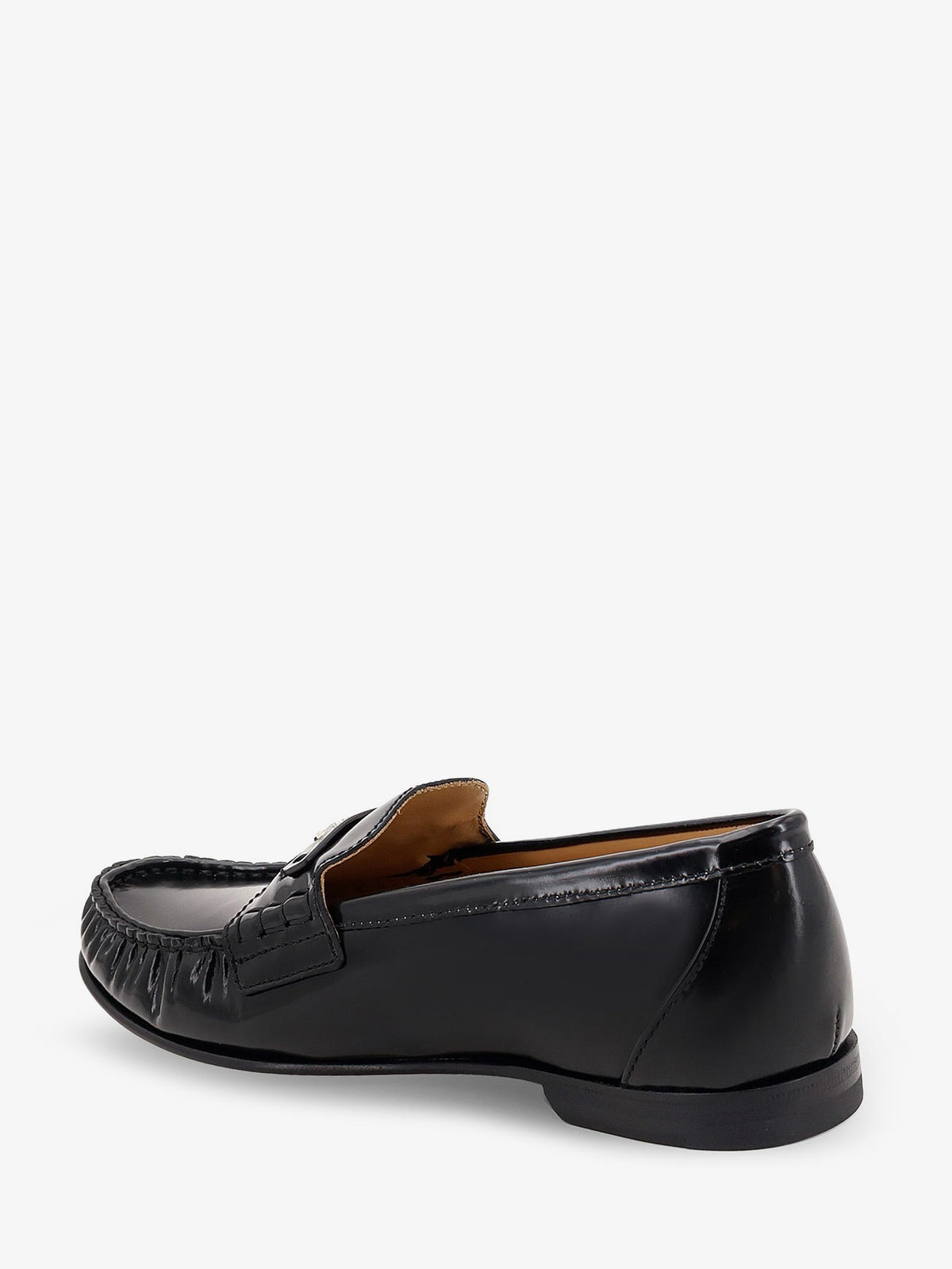 Fendi Leather Scrunch loafers - Nero