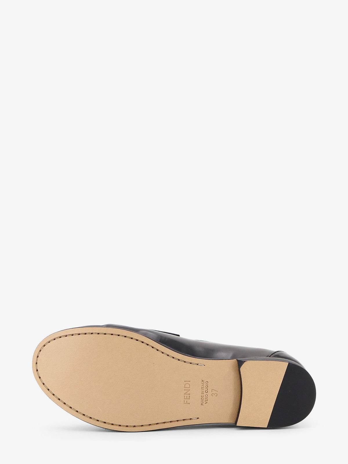 Fendi Leather Scrunch loafers - Nero
