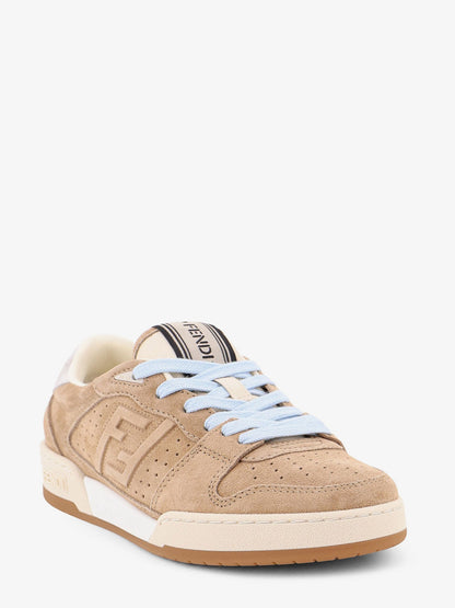 Fendi Fendi Match suede sneakers - Lightecru