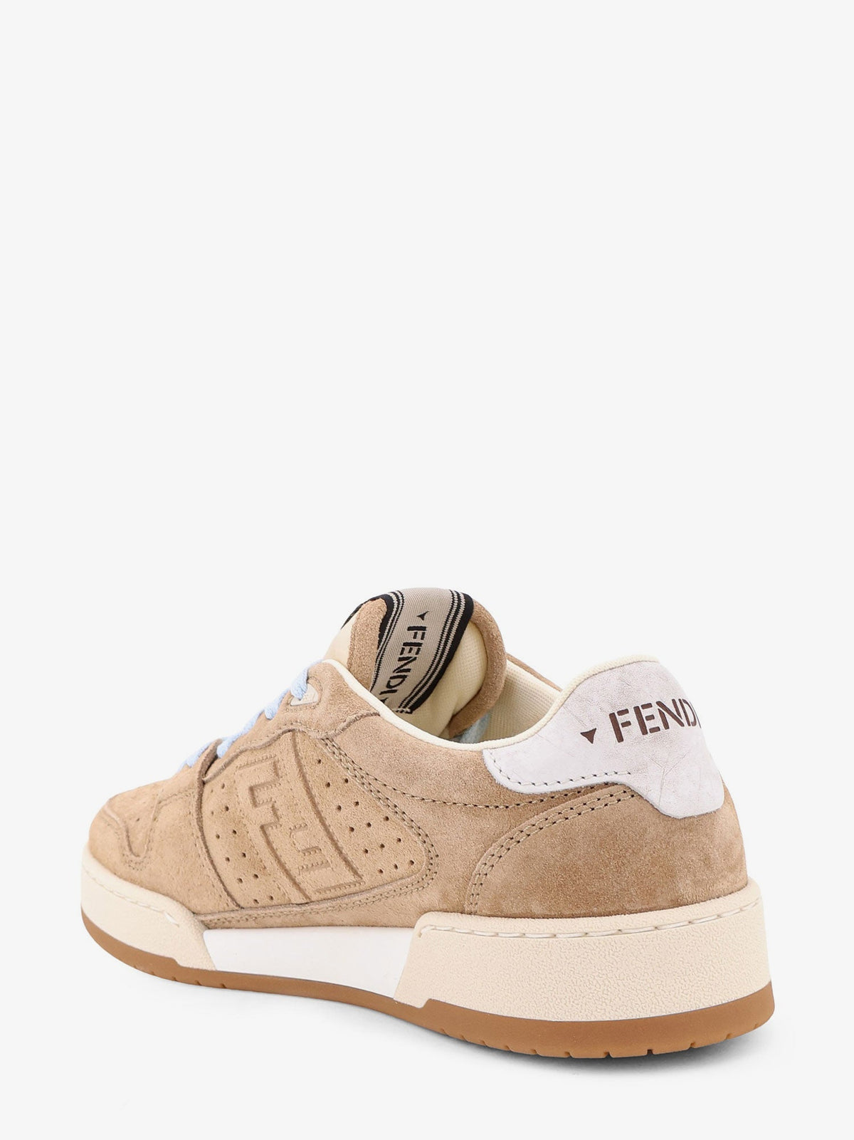 Fendi Fendi Match suede sneakers - Lightecru
