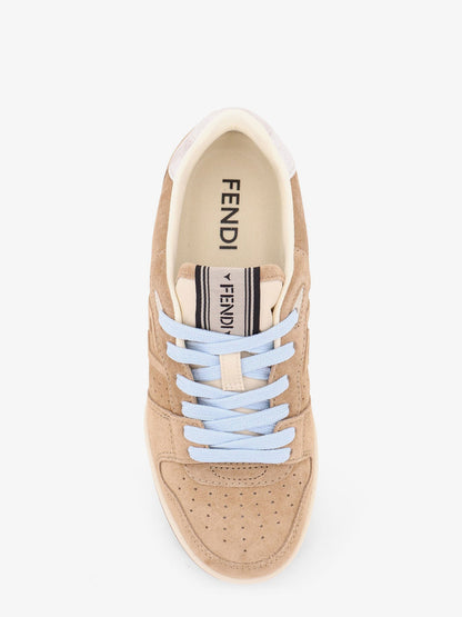 Fendi Fendi Match suede sneakers - Lightecru