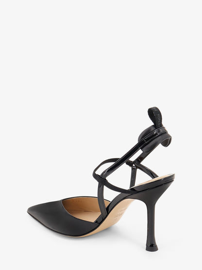 Fendi Very Colibrì patent leather slingback - Nero