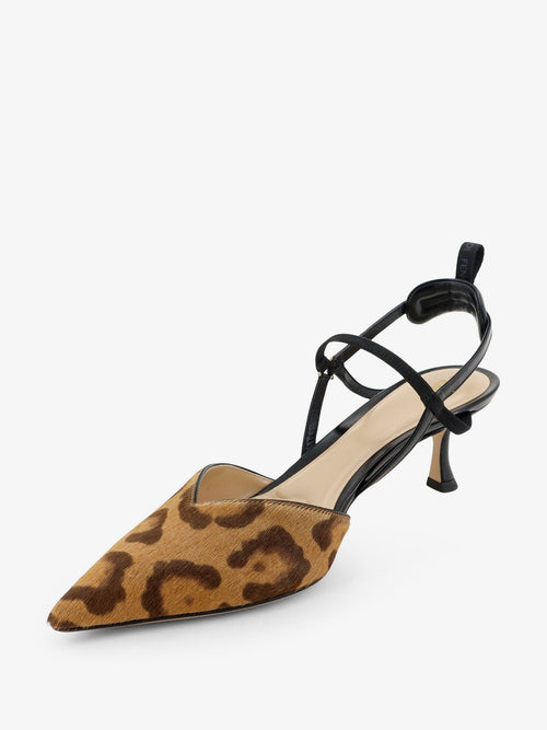 Fendi Very Colibrì pony skin pumps - Mielebrownnero