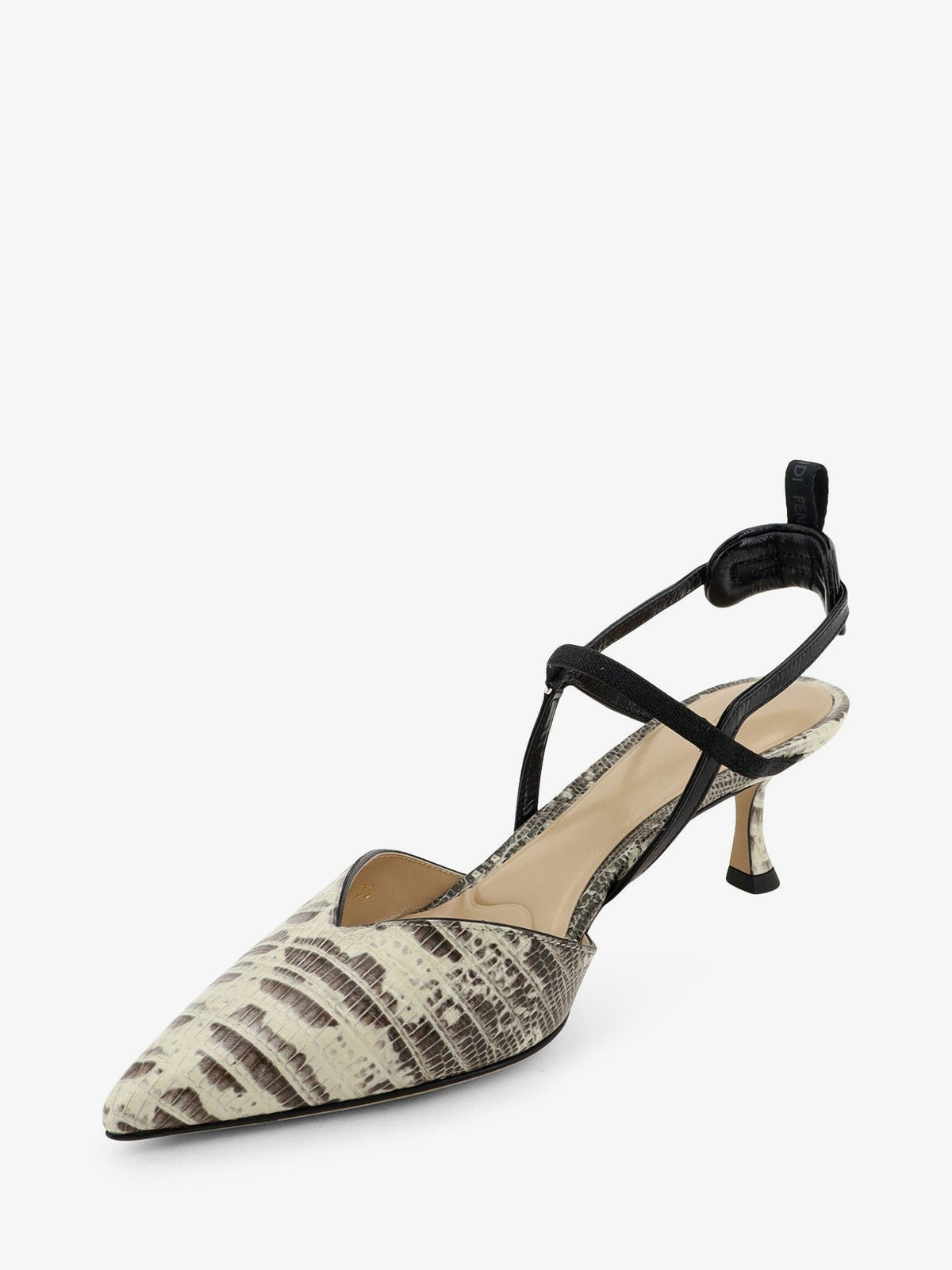 Fendi Very Colibrì pumps with all-over Tejus print - Nerobeige