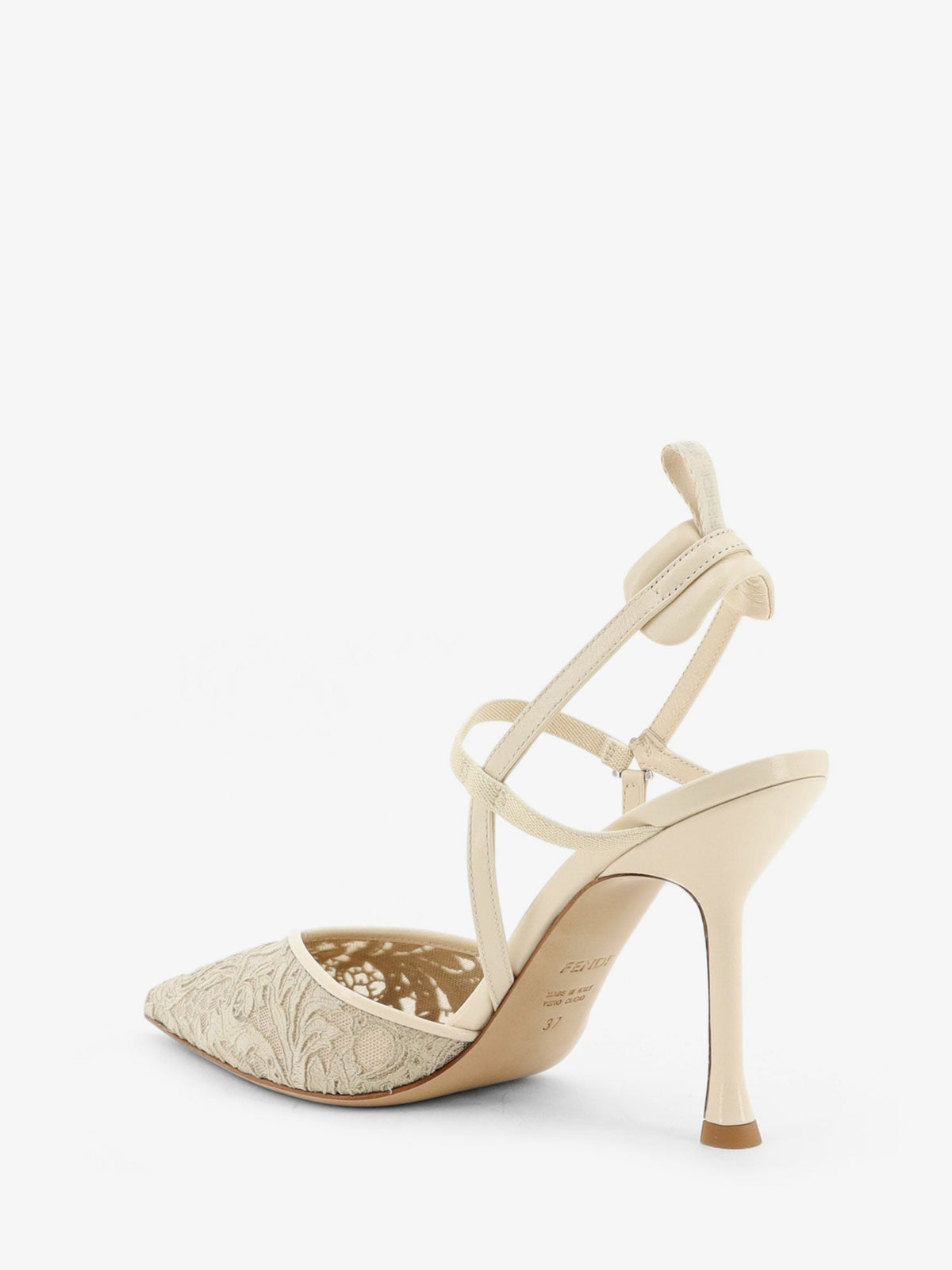 Fendi Very Colibrì high-heeled pump - Ivory