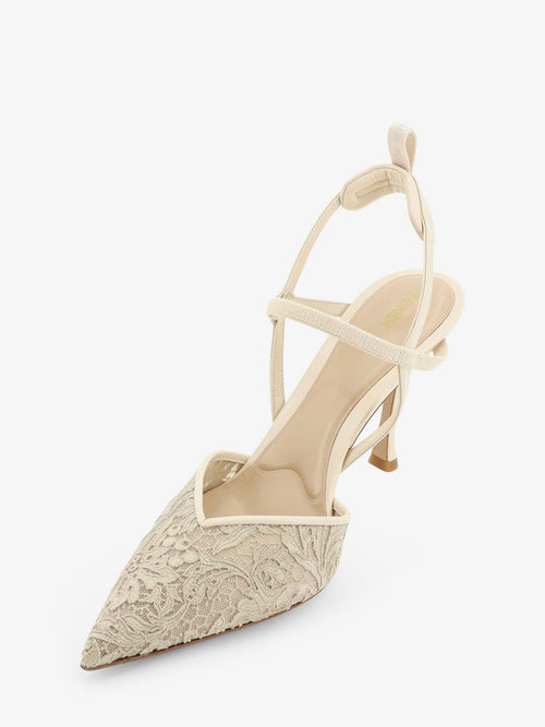 Fendi Very Colibrì high-heeled pump - Ivory