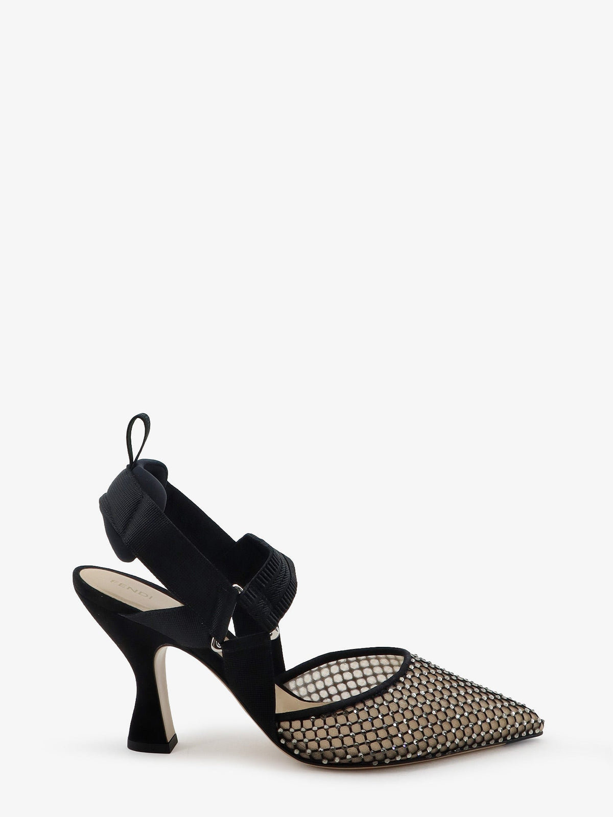 Fendi Décolleté Colibrì in mesh e suede - Nerodiamond