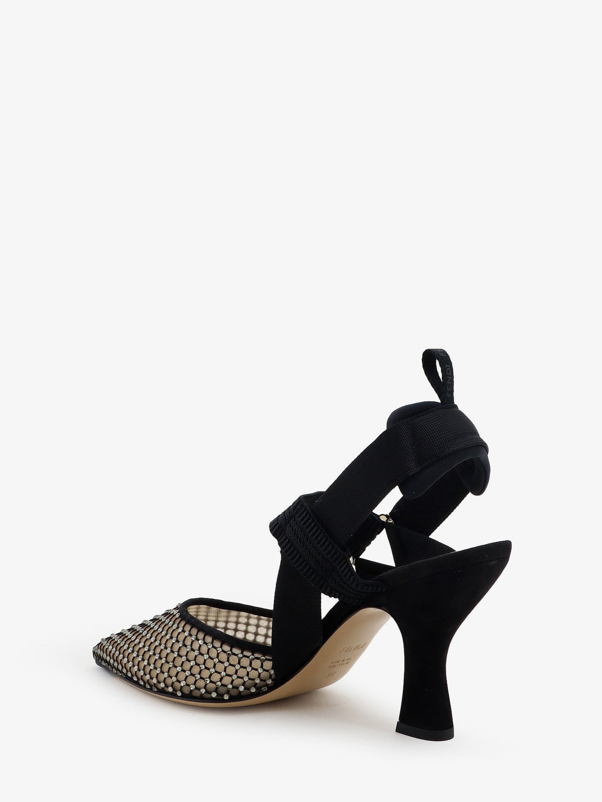Fendi Décolleté Colibrì in mesh e suede - Nerodiamond