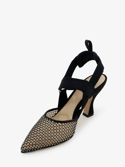 Fendi Décolleté Colibrì in mesh e suede - Nerodiamond