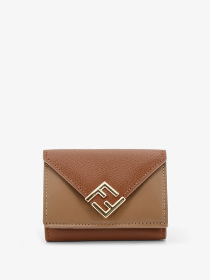 FENDI - FF Diamonds Micro Trifold Leather Wallet