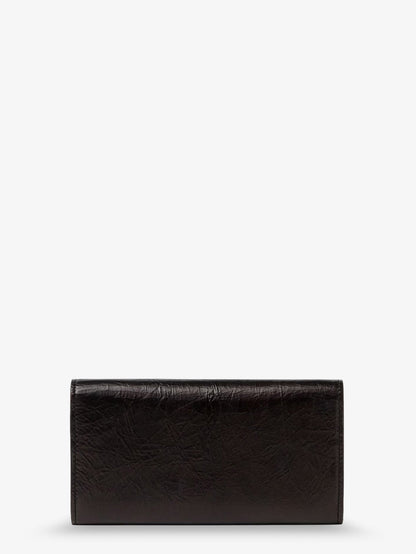 Fendi Continental crackled leather wallet - Nero