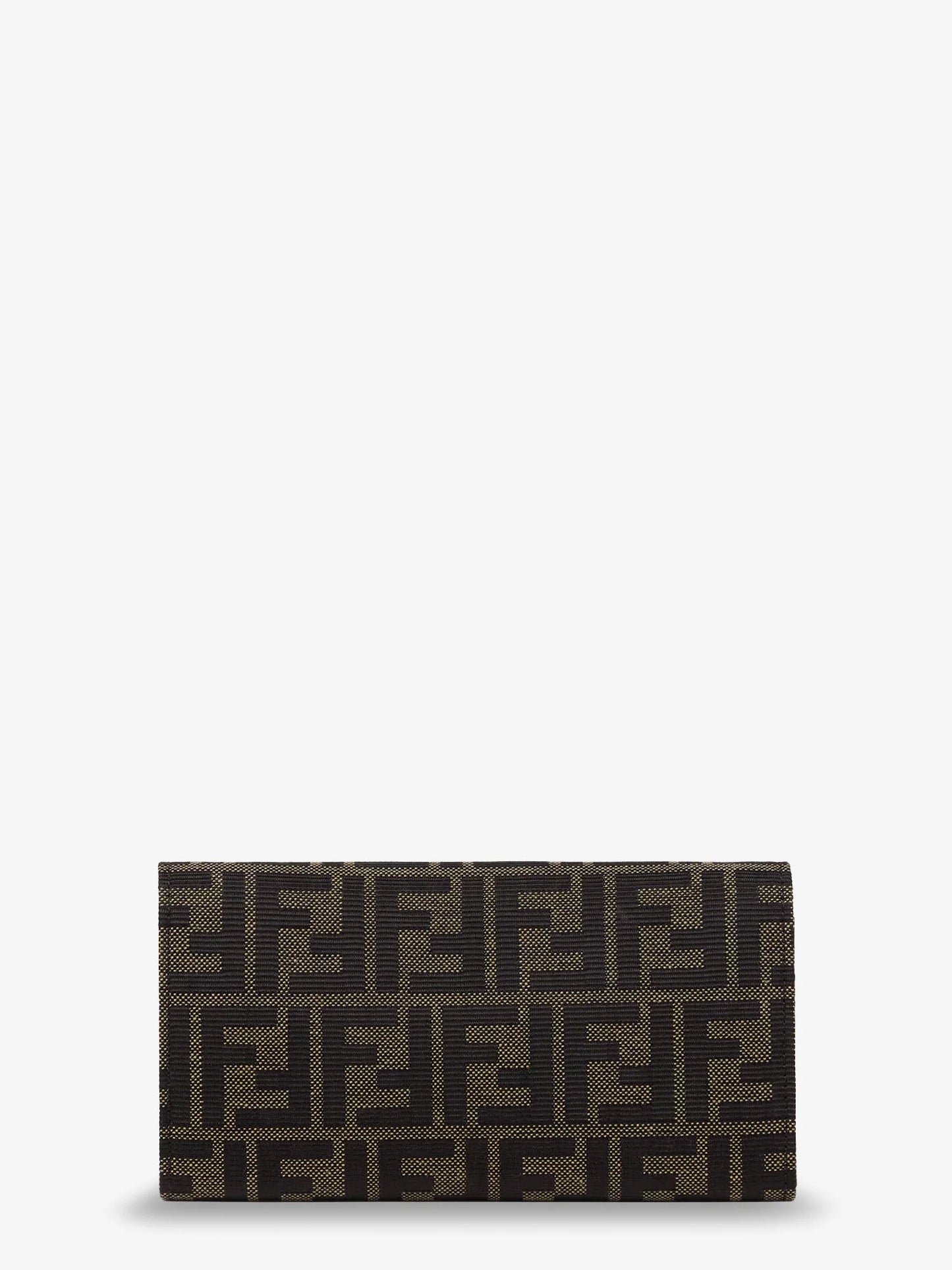 FENDI - Continental crackled leather wallet