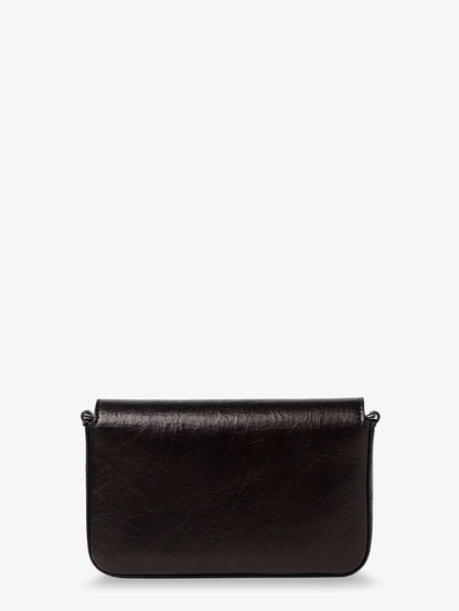 FENDI - Crackled Leather Wallet on Chain Tube crossbody bag